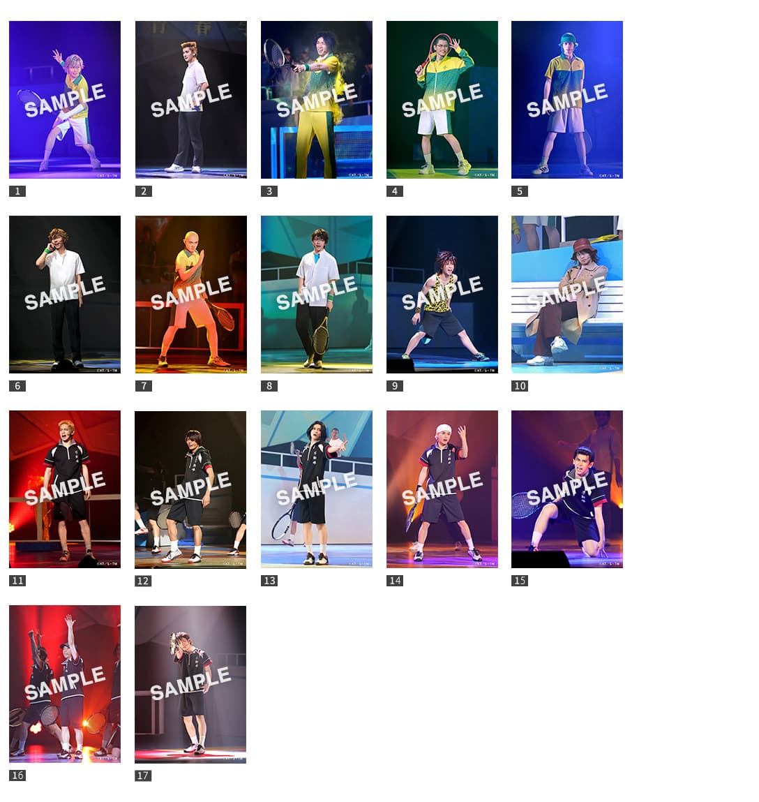 オリジナルランダムステージブロマイド ＜四天宝寺＆不動峰＞